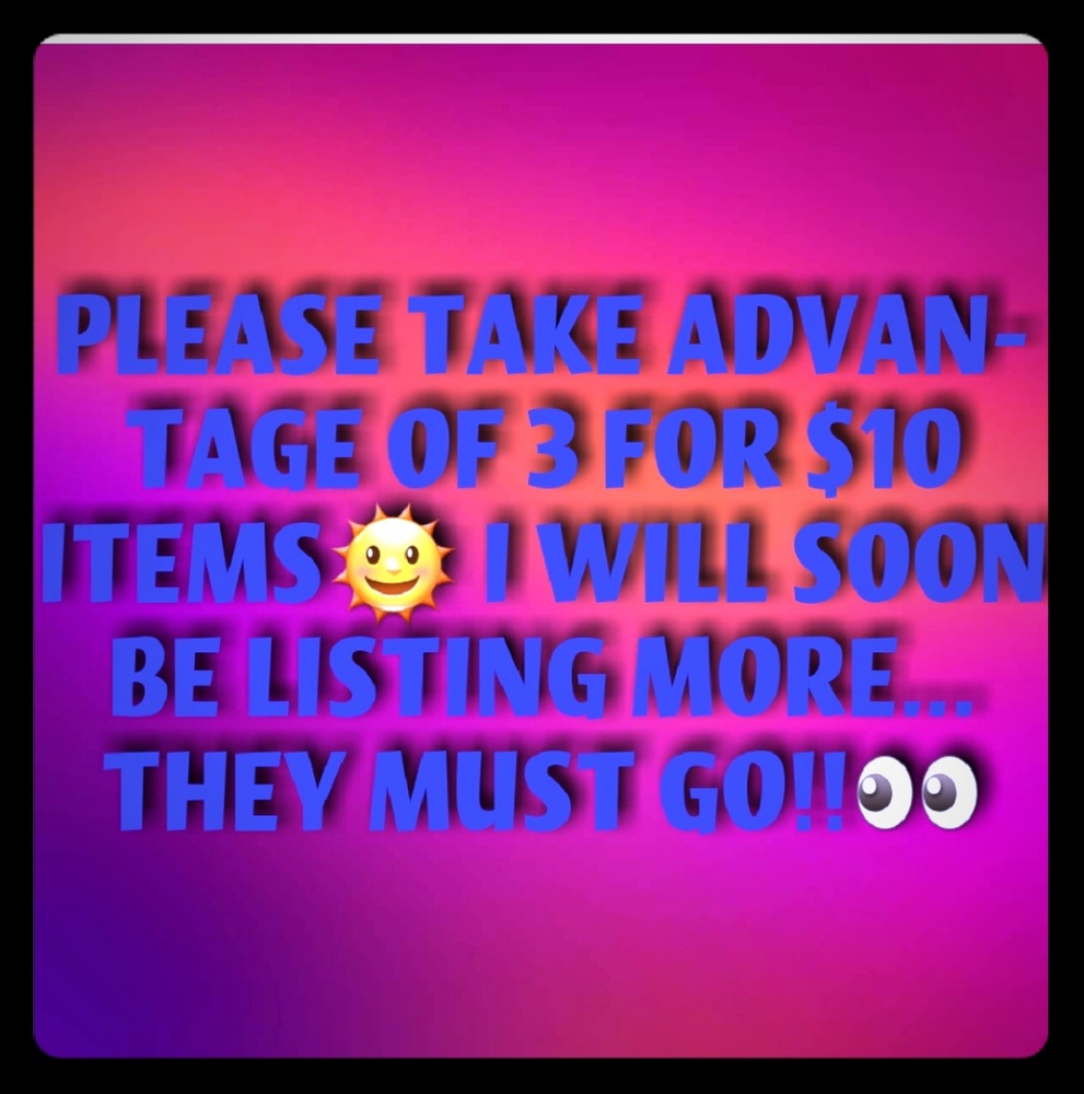 3 FOR $10 ITEMS